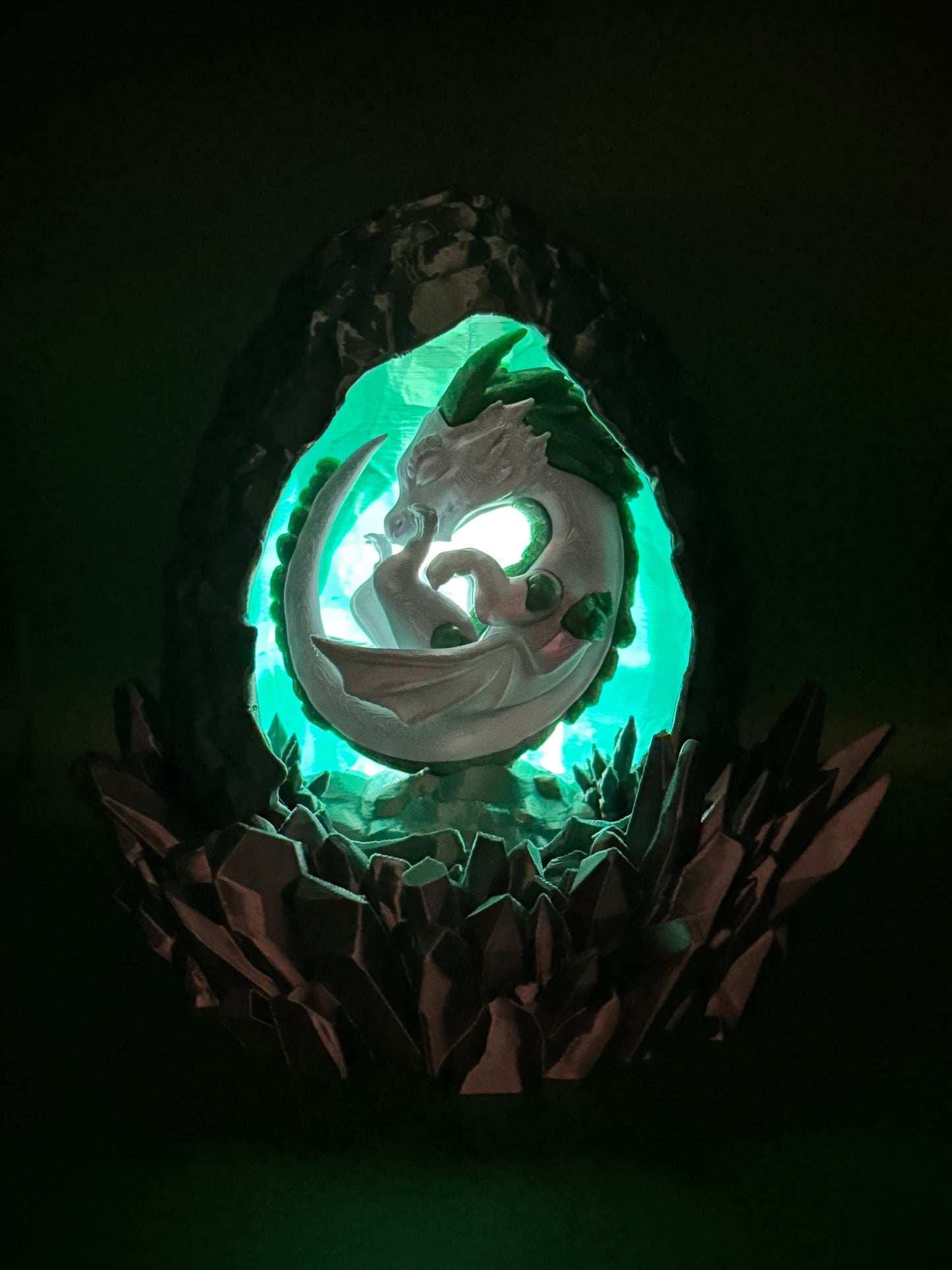 Elemental Baby Dragon Egg Lamp