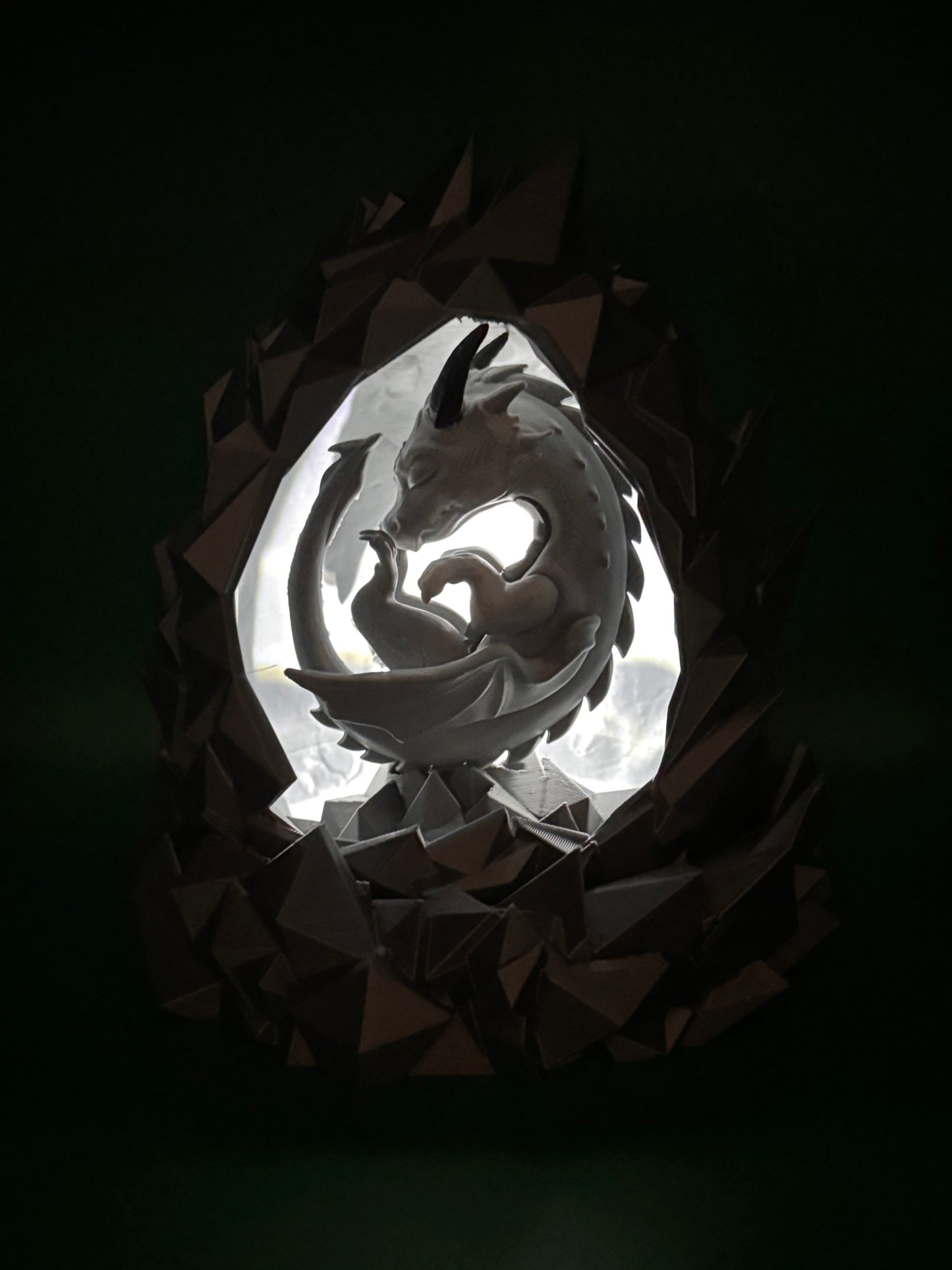 Elemental Baby Dragon Egg Lamp